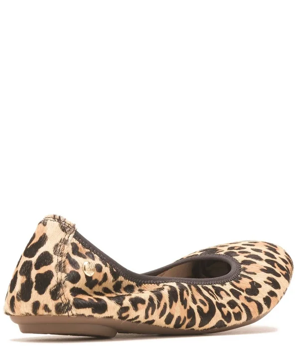 Hush Puppies Women's Chaste Ballet Flat, Size: 7, Leopard Calf Hair