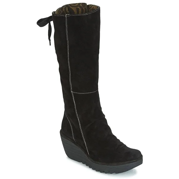 Fly London Yust Suede Wedge Boot