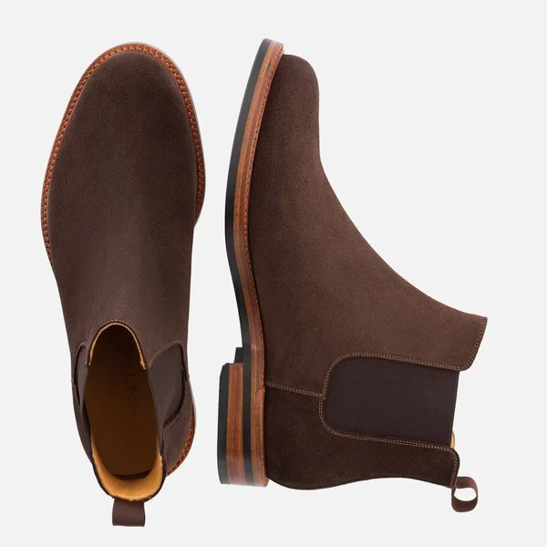 Beckett Simonon Preston Chelsea Boots - Suede, Brown, Size 9, Men's Boot