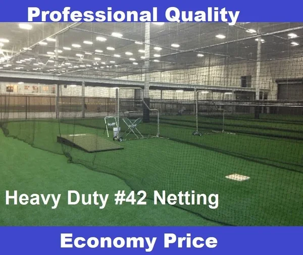 Excursions Baseball Batting Cage Net Netting #42 (54 Ply) Professional Commercial Quality