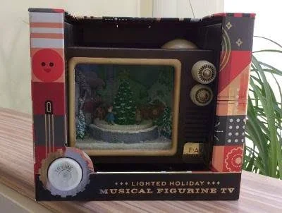 Fao Schwarz Lighted Holiday Musical TV Figurine