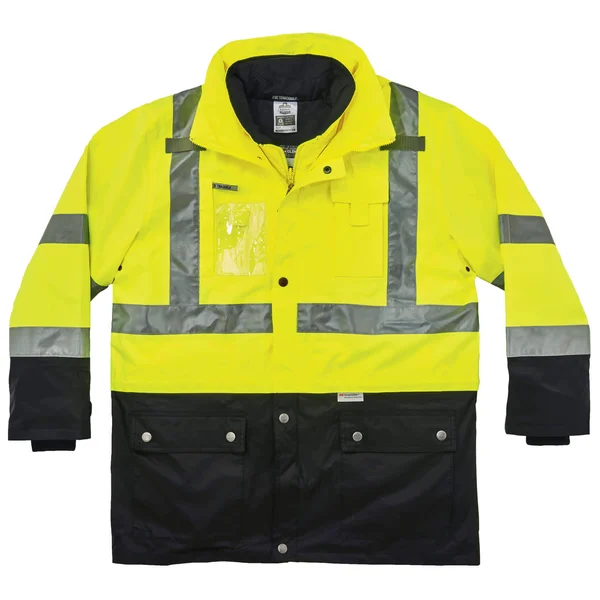 GloWear 8388 XL Lime Type R Class 3/2 Thermal Jacket Kit