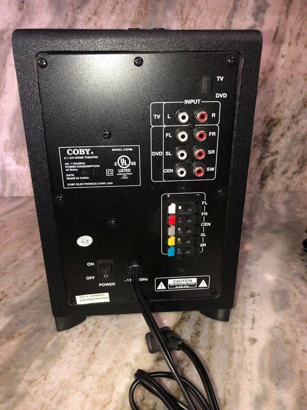 COBY CSP96 - Speaker system - for home theater - 5.1-channel