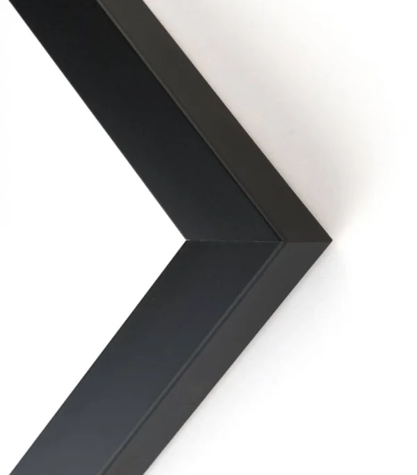 CustomPictureFrames 14x40 Black Wood Picture Frame - with Acrylic Front and Foam Board Backing