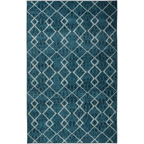Carson Carrington Tegefors Prismatic Tate Area Rug - 5' x 8' - Blue