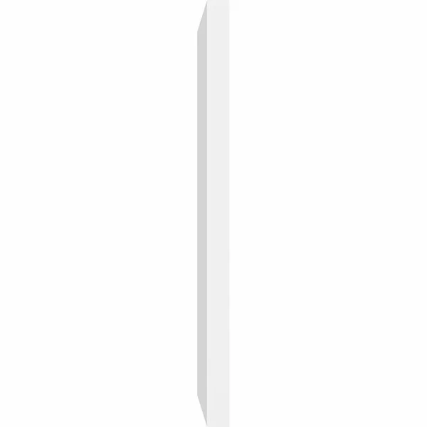 Ekena Millwork GVPVE14X4002SN 14x22W x 40x22H Vertical Surface Mount PVC Gable Vent: Non-Functional - w/ 2x22W x 1-1/2x22H Brickm