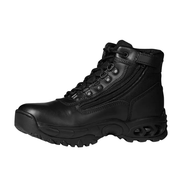 Ridge Footwear 8003ST Men's Air-Tac Mid Side Zipper Steel Toe Tactical Boots, Size: 4, Black