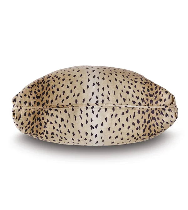 Charlotte Moss Tanzania Leopard Linen Throw Pillow Eastern Accents