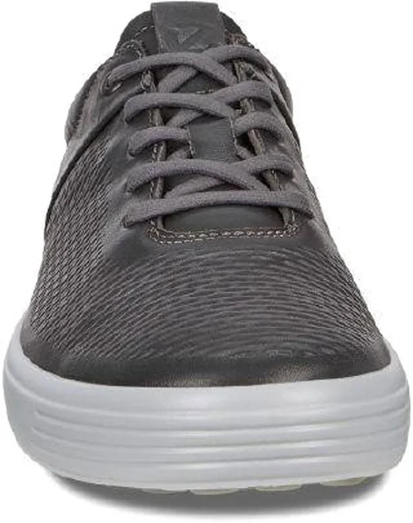 Ecco Men's Soft 7 Premium Tie Sneaker, Titanium, 10-10.5