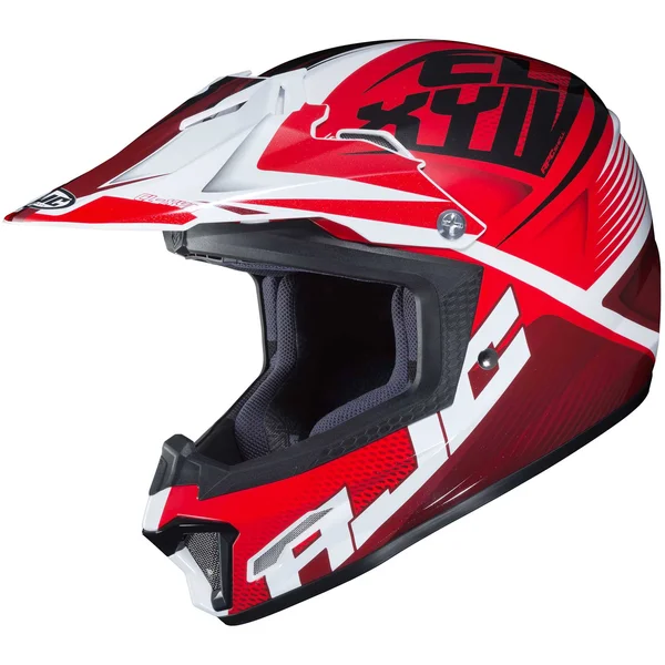 HJC CL-XY 2 Youth Helmet - Ellusion - Red/White/Blue/Hi-Viz Yellow - Size X-Large