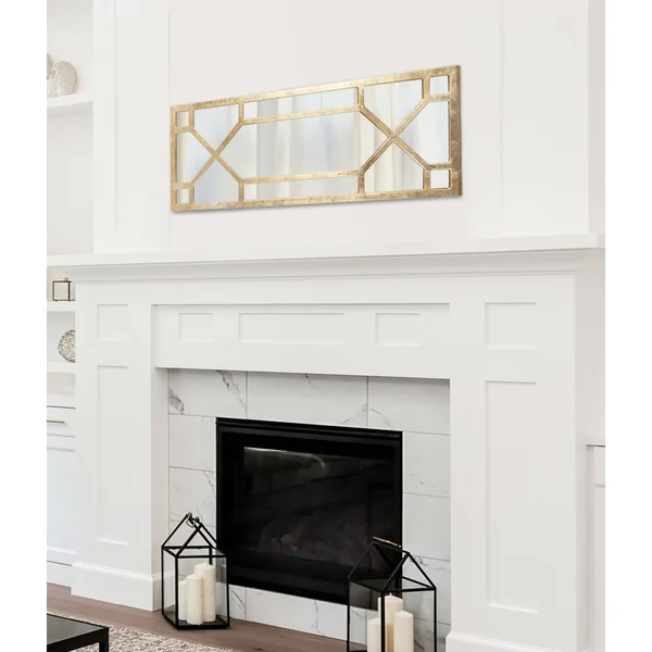Kate and Laurel Vanderford Decorative Wall Mirror - 18x47 - Gold