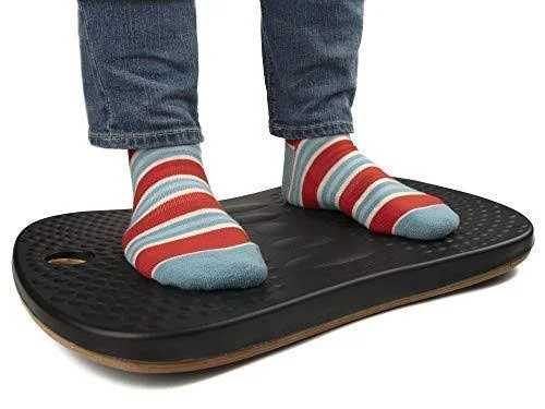 Premium Wooden Balance Board for Standing Desks and Kitchen, Great Alternative to Anti-Fatigue Mat, Wobble Board for Adults u002