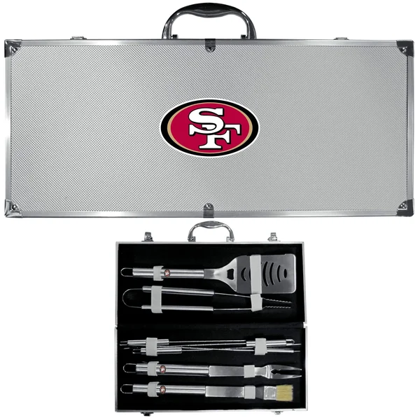 San Francisco 49ers 8 PC BBQ Set w/Case