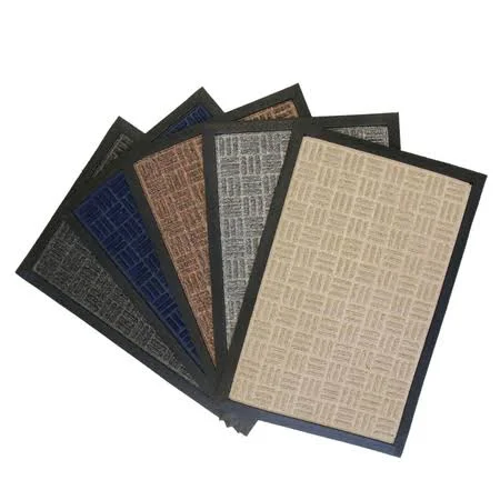 Rubber-Cal Nottingham Brown 48 in. x 72 in. Rubber Backed Carpet Mat