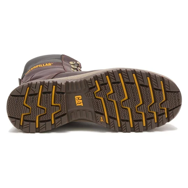 Cat 8x22 Fairbanks TX Steel Toe Waterproof Boots, Men's Mulch