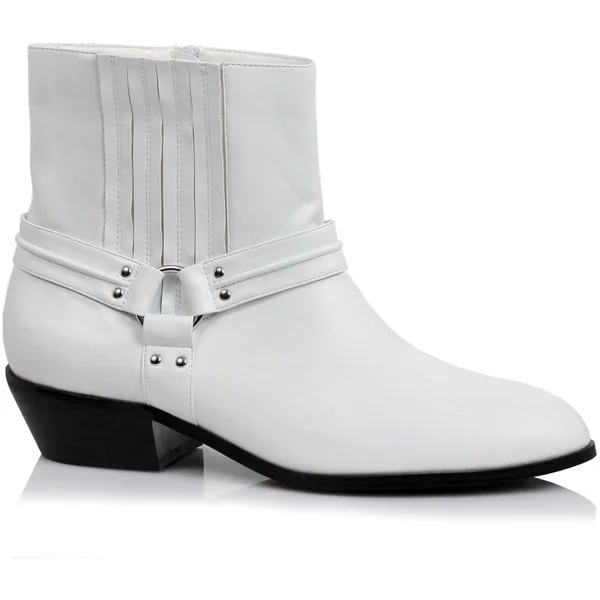 Ellie 129-rebel Men's Calf High Boot, White