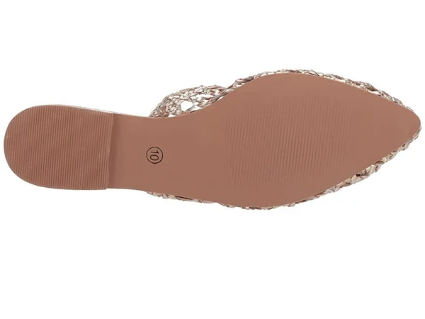 42 Gold Charmed Women's Shoes Gold Leather : 5 M