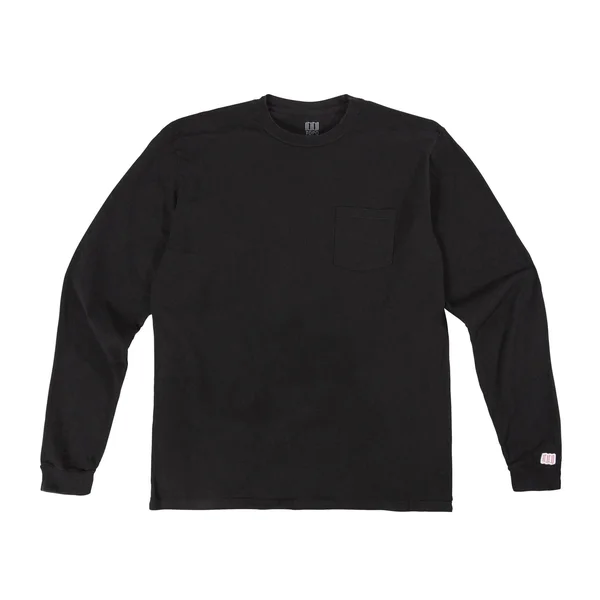 Topo Designs Men's Pocket Tee Shirt Long Sleeve in Natural Size XXL, Cotton
