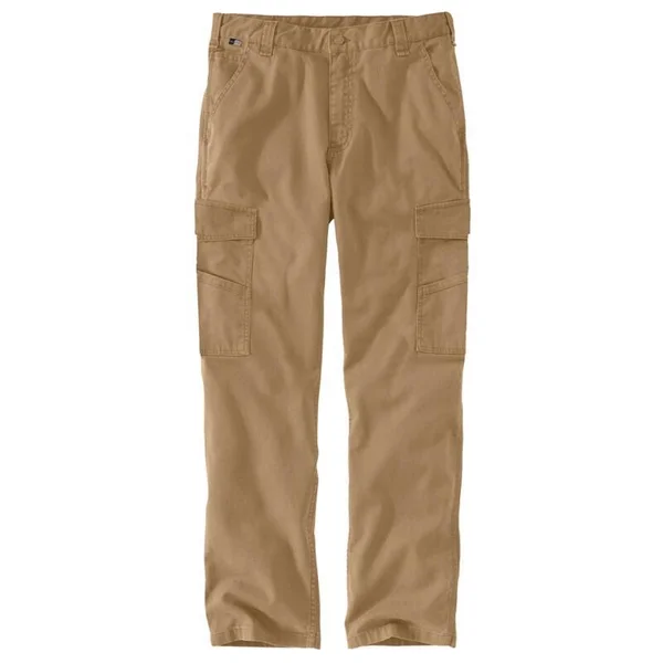 Carhartt Men's Flame Resistant Rugged Flex Relaxed Fit Canvas Cargo Pant (42x34 Navy)