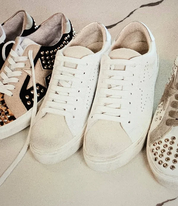 Steve Madden Women's Rezume Star Sneakers - White