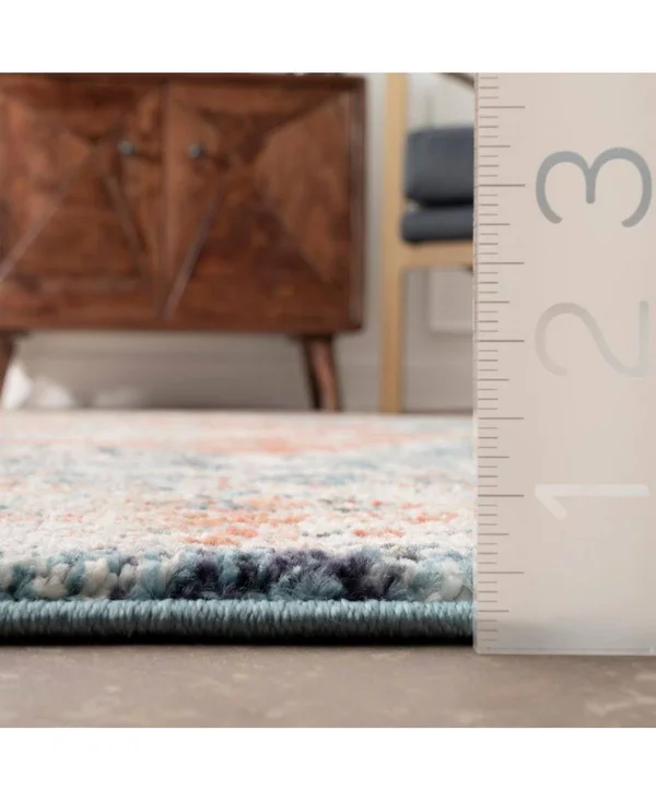 nuLOOM Harley Barbed Mast Medallion Rug, Blue, 4x6 ft
