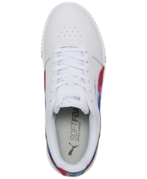 Puma Carina Fashion Tie Dye 10 Women's White