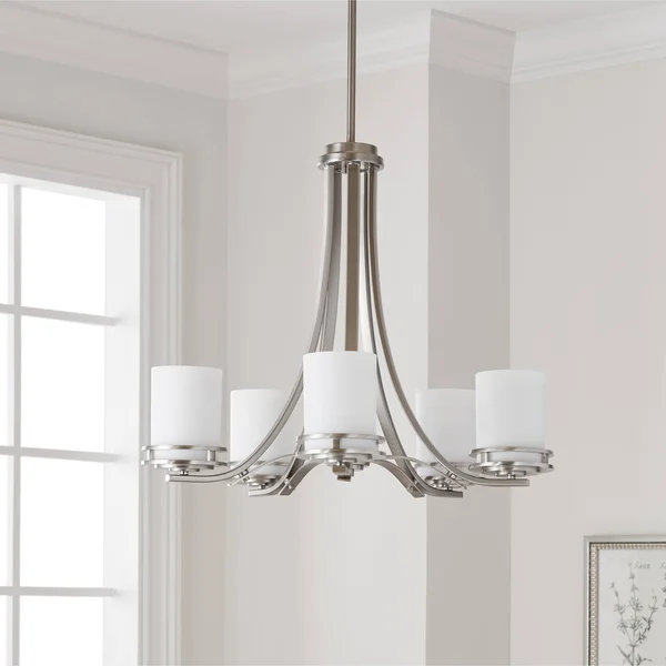 Kichler Lighting 1672NI Hendrik Brushed Nickel 5 Light Chandelier