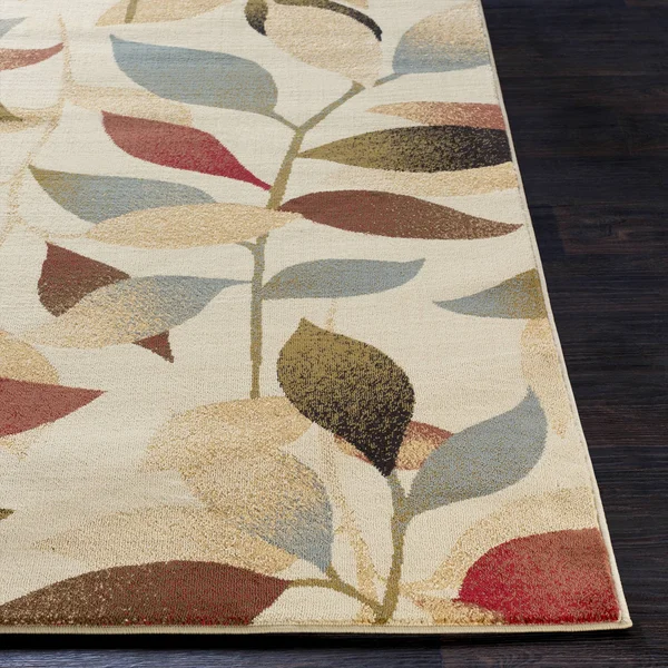 Transitional BHS-0058098 Turkish Poly Beige Floral Rug - 10' x 13'