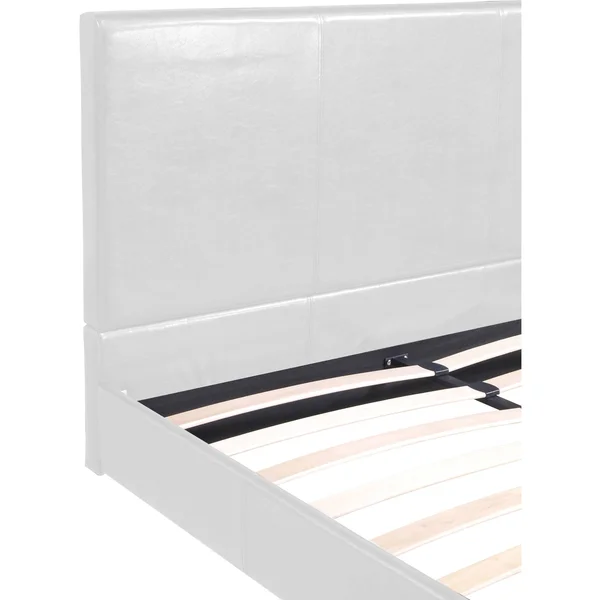Camden Isle Abbey Bed, King, White, 85.4 x 79 x 34.8 inches