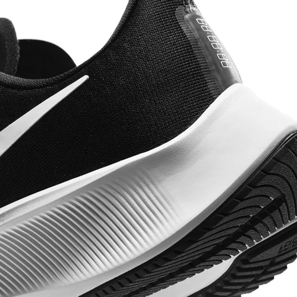 Nike Air Zoom Pegasus 37 Wide Black/White Women's Running Shoes, Size: 11.5