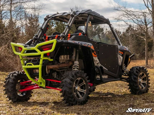 SuperATV Polaris RZR XP 1000 Rear Bumper - 2014-2018 - No, Lime Squeeze