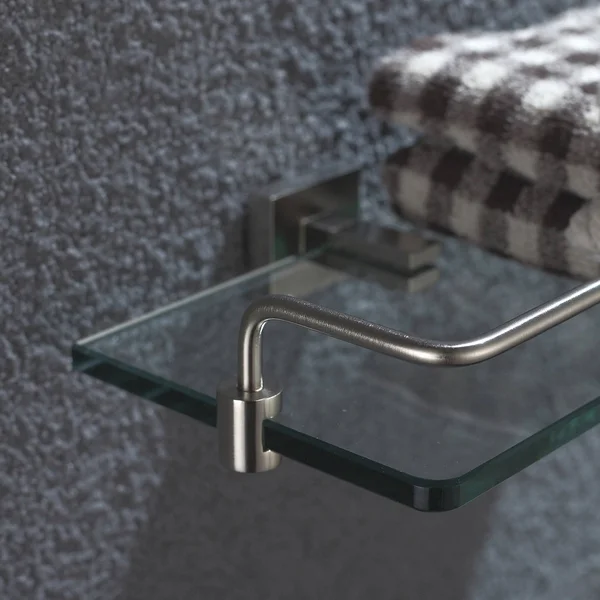 Kraus Aura Bathroom Shelf with Railing Chrome KEA-14445CH