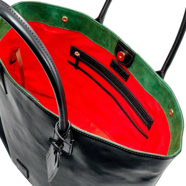 Dooney & Bourke Florentine Leather MediumRussel Bag, Black/Black