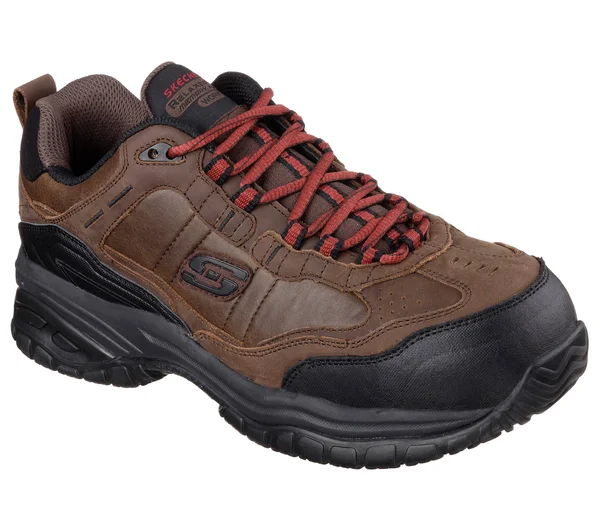 Men's Skechers Work Relaxed Fit Soft Stride Constructor II ST, Size: 7.5, Brown