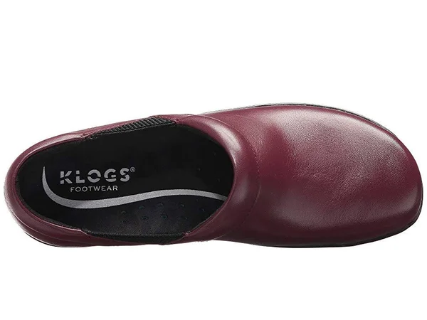 Klogs Portland Work Clog - Women's - Burgundy Leather