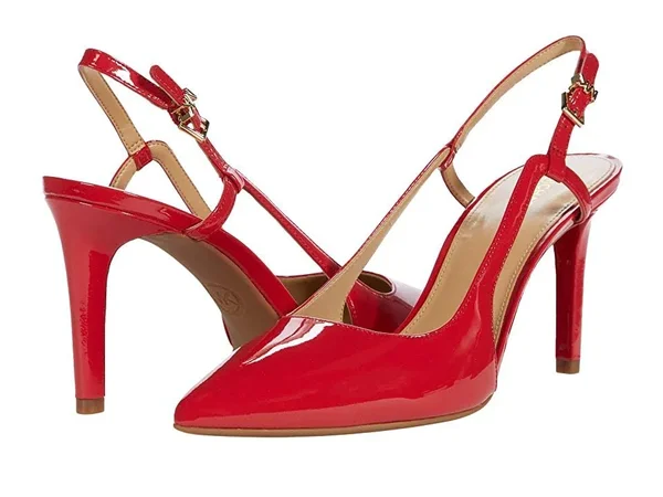 Michael Michael Kors Vanessa Slingback Pointed Toe Pump - Red - 10 M