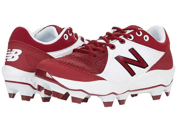 New Balance Men's 3000 V5 TPU Baseball Cleats - Maroon/White