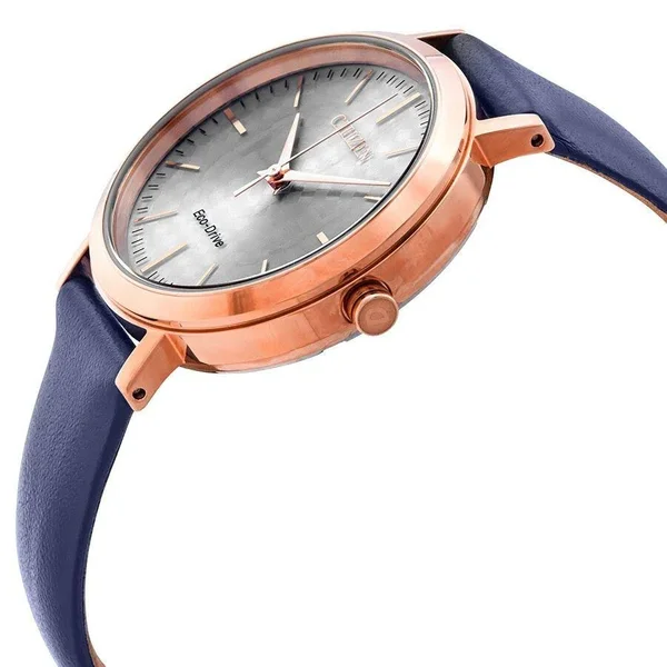 Citizen Women's Drive Goldtone Stainless Steel & Leather-Strap Watch - Blue