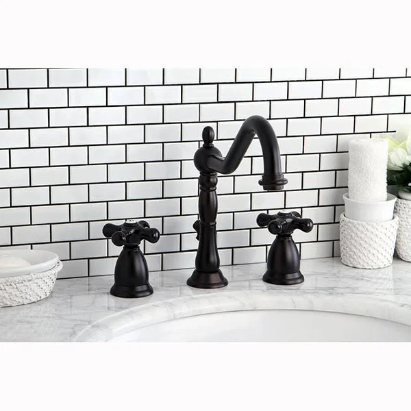 Kingston Brass Ks1992pkx Widespread Lavatory Faucet, Polished Brass
