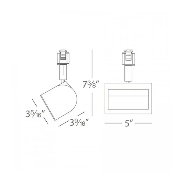 WAC Lighting - J-3020W-30-WT Wall Wash LED Track Head