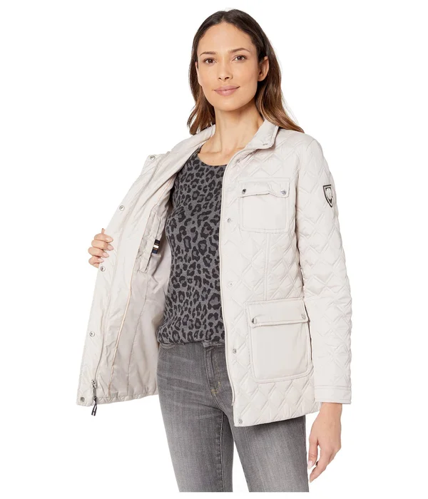 Vince Camuto 28x22 Quilted Jacket - MD (US 8-10) One Size, Beige