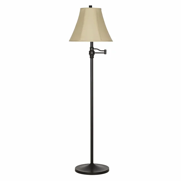 Cresswell 57.5 in. Bronze Swing Arm Floor Lamp