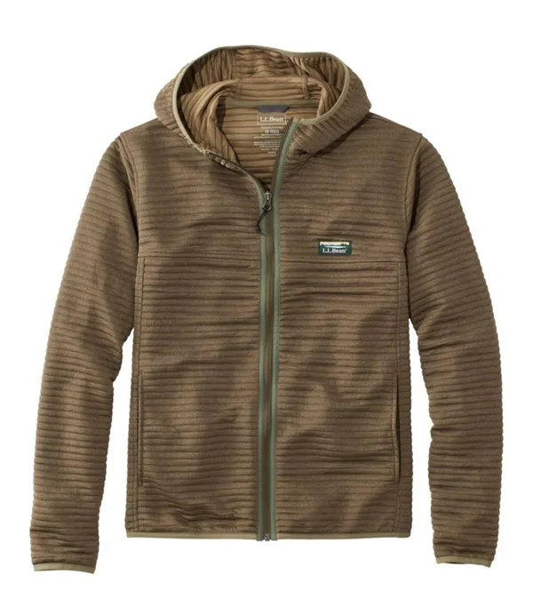 Men's Airlight Knit Full-Zip Hoodie Brown Small, L.L.Bean