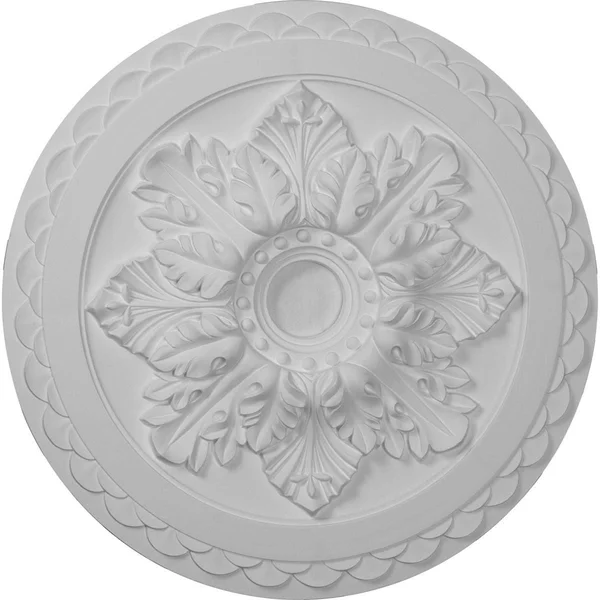 23 5/8x22OD x 3x22ID x 2x22P Bordeaux Deluxe Ceiling Medallion (Fits Canopies Up to 4x22), Hand-Painted Mississippi Mud Crackle