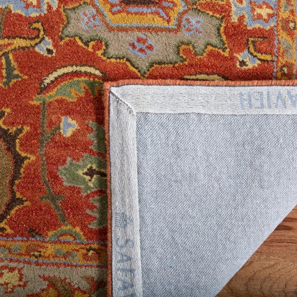 Safavieh Heritage HG734D Rust - Beige Rug 6& x 6& Square