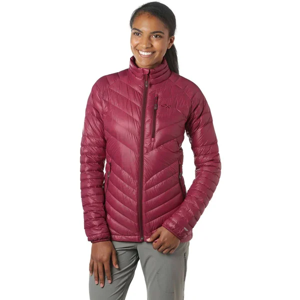 Outdoor Research Women's Illuminate Down Jacket - Medium - Light Pewter - Smoke