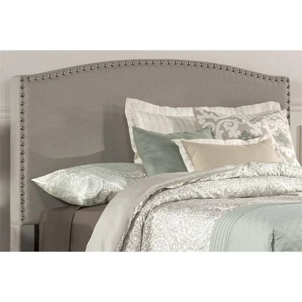 Atlin Designs Upholstered Queen Panel Headboard in Dove Gray