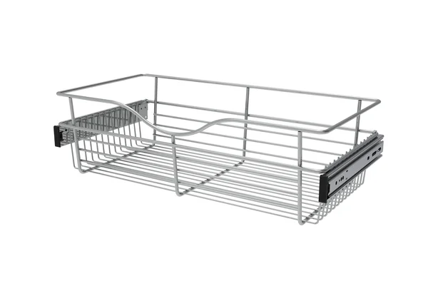 Rev-A-Shelf 24 in. x 7 in. Chrome Closet Pull-Out Basket, Grey
