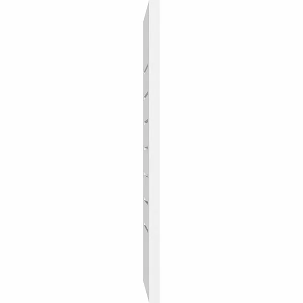 Ekena Millwork GVPVE14X1801SF 14x22W x 18x22H Vertical Surface Mount PVC Gable Vent: Functional, w/ 3-1/2x22W x 1x22P Standard F