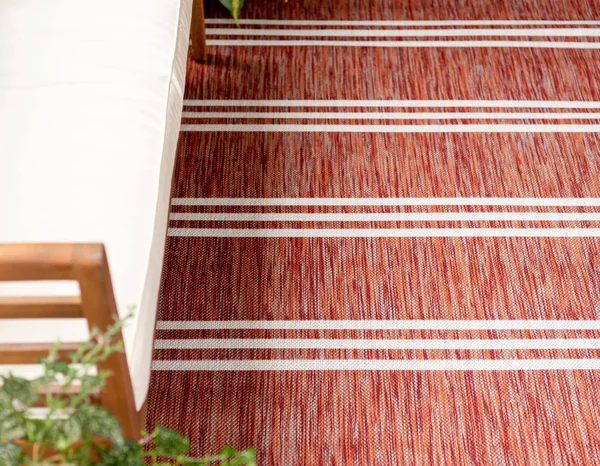 Jill Zarin Anguilla Indoor Outdoor Rug - Red, 6x9 ft